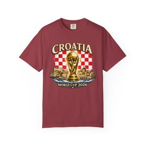 Croatia World Cup 2026 Shirt, Croatian Soccer Fan Tee, Croatia Football Supporter T-Shirt, Checkerboard Flag Graphic, Match Day Gift image 17