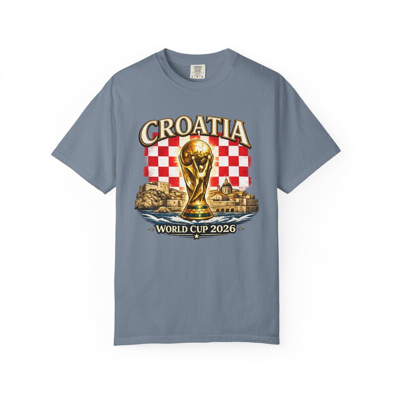Croatia World Cup 2026 Shirt, Croatian Soccer Fan Tee, Croatia Football Supporter T-Shirt, Checkerboard Flag Graphic, Match Day Gift image 14