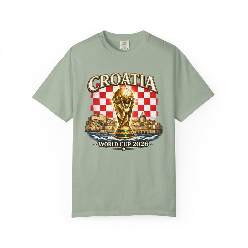 Croatia World Cup 2026 Shirt, Croatian Soccer Fan Tee, Croatia Football Supporter T-Shirt, Checkerboard Flag Graphic, Match Day Gift image 12