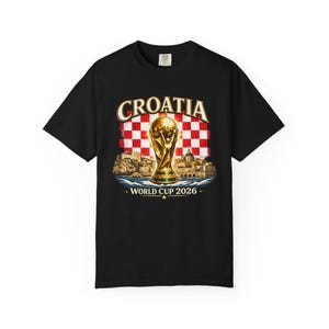 Croatia World Cup 2026 Shirt, Croatian Soccer Fan Tee, Croatia Football Supporter T-Shirt, Checkerboard Flag Graphic, Match Day Gift image 15