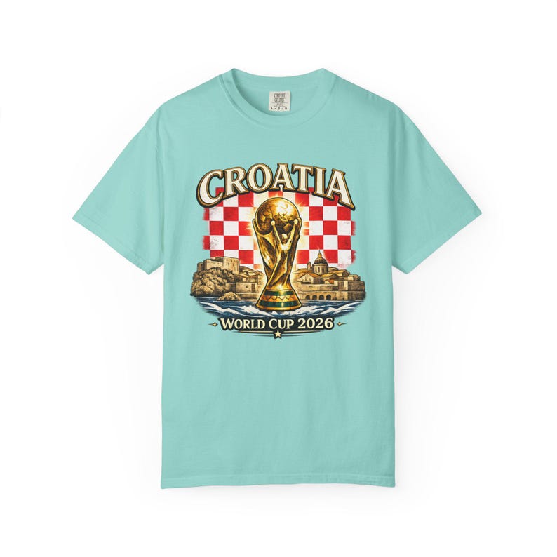 Croatia World Cup 2026 Shirt, Croatian Soccer Fan Tee, Croatia Football Supporter T-Shirt, Checkerboard Flag Graphic, Match Day Gift image 13
