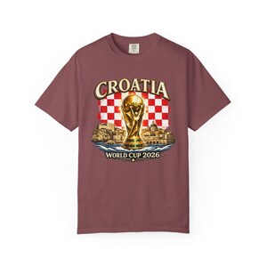 Croatia World Cup 2026 Shirt, Croatian Soccer Fan Tee, Croatia Football Supporter T-Shirt, Checkerboard Flag Graphic, Match Day Gift image 8