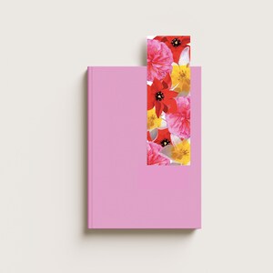 Flower Bookmark, Botanical Book Accessory, Colorful Reading Gift
