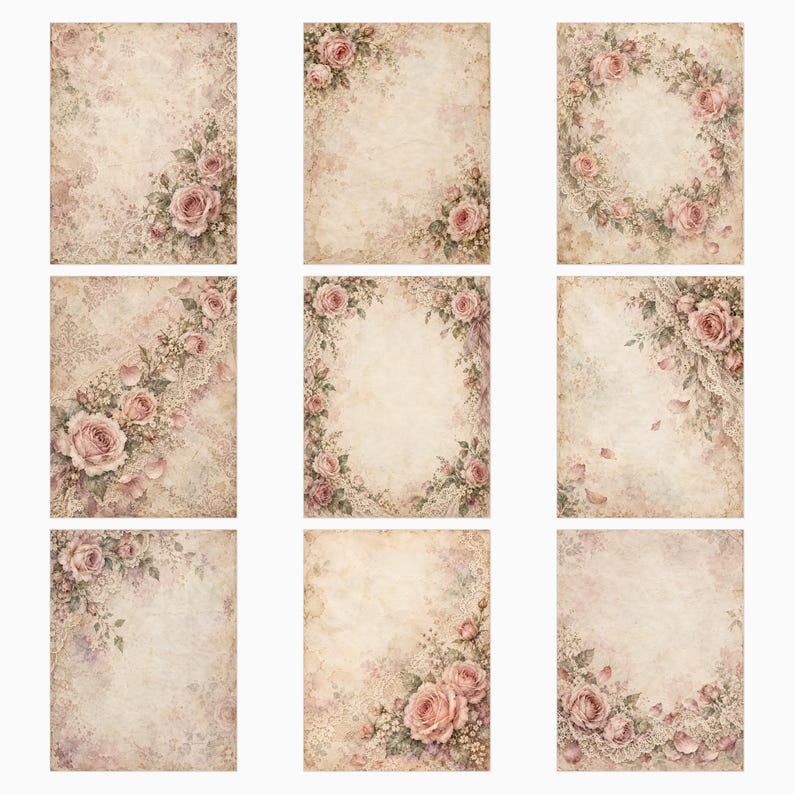 Pizzo e rosa romantici immagine 5