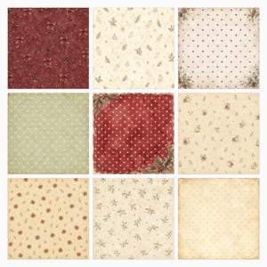 Vintage Christmas Digital Paper Collection (113 JPG) preview 4
