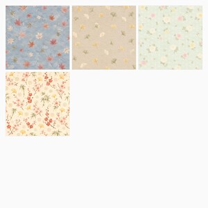 Japanese Floral Digital Papers Bundle | Watercolor Sakura, Ginkgo, Bamboo Patterns (12×12 JPG) preview 6