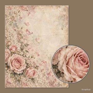 Pizzo e rosa romantici immagine 13