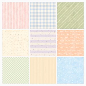 Baby On The Way Announcement Papers | Soft Neutral Patterns, Baby Icons (JPG Bundle) preview 5
