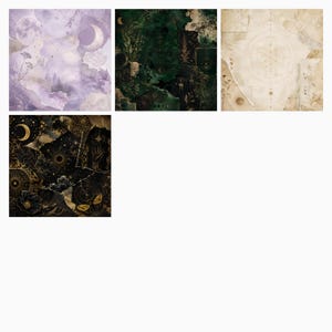 Mystical Grimoire Collage Papers | Vintage Witchy Junk Journal Backgrounds (Digital Download) preview 6
