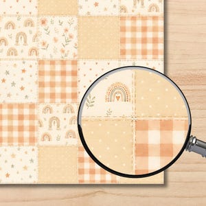 Baby Pink Boho Watercolor Digital Paper Pack, Nursery Scrapbook Clipart (Digital Download) preview 6