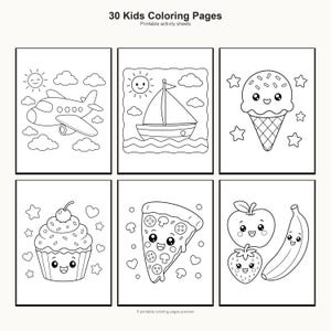 Kids Coloring Pages | Animals, Princess, Vehicles (Digital Download) preview 5