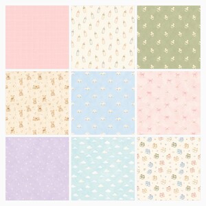 Baby On The Way Announcement Papers | Soft Neutral Patterns, Baby Icons (JPG Bundle) preview 3