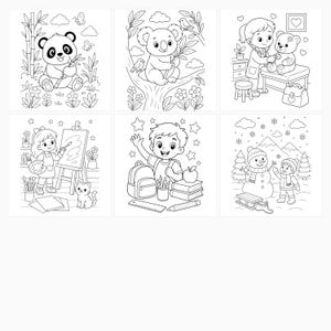 Summer Coloring Pages Bundle | Astronaut, Planets, Rockets (PDF, JPG, SVG) preview 6