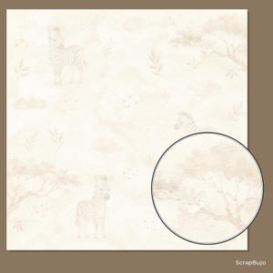Baby Zebra Safari Watercolor Papers, Die Cuts (Digital Download) preview 6