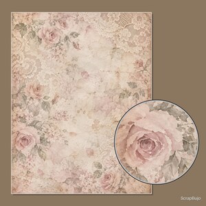 Pizzo e rosa romantici immagine 8