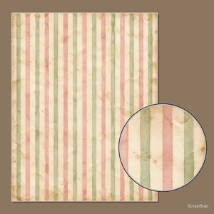 Vintage-Scrapbook-Papiere im Shabby-Chic-Stil mit Blumenmuster | 40 digitale Hintergründe im US-Letter-Format Bild 9