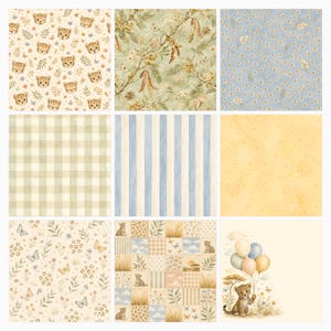 Baby Leopard Safari Watercolor Papers, Die Cut Sheets (Digital Download) preview 3