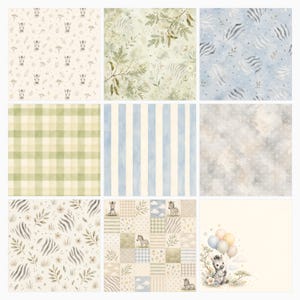 Baby Zebra Safari Watercolor Papers, Die Cuts (Digital Download) preview 3