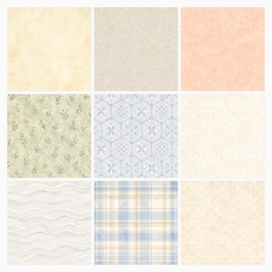 Soft Pastel Watercolor Digital Paper Bundle, 40 Sage Peach Blue Patterns (Digital Download) preview 5