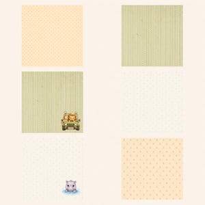 Tiny Safari Friends Digital Paper Pack | Baby Animals Watercolor Patterns (Digital Download) preview 6