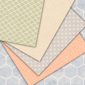 Soft Pastel Watercolor Digital Paper Pack | Scrapbook Patterns (Digital Download) preview 5