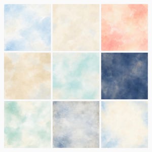 Nautical Digital Paper Pack, Watercolor Coastal Scrapbook Pages (12×12 JPG, 300 DPI) preview 5