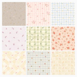 Japanese Floral Digital Papers Bundle | Watercolor Sakura, Ginkgo, Bamboo Patterns (12×12 JPG) preview 3