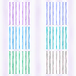 Pastel Watercolor Stripes Digital Paper Pack | 36 Scrapbook Papers (Digital Download) preview 5