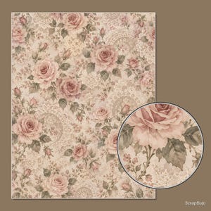 Pizzo e rosa romantici immagine 11