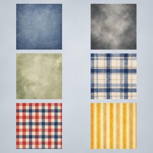 Rustic Father’s Day Digital Paper Pack, BBQ Fishing Tools Journal Cards (Digital Download) preview 3