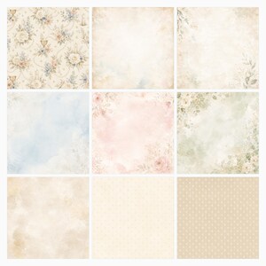 First Communion Watercolor Digital Paper Pack, Religious Scrapbook Pages (Digital Download) preview 4