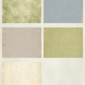 Antique Sage Manor Botanical Digital Paper Pack, Shabby Chic Junk Journal Pages (Digital Download) preview 4