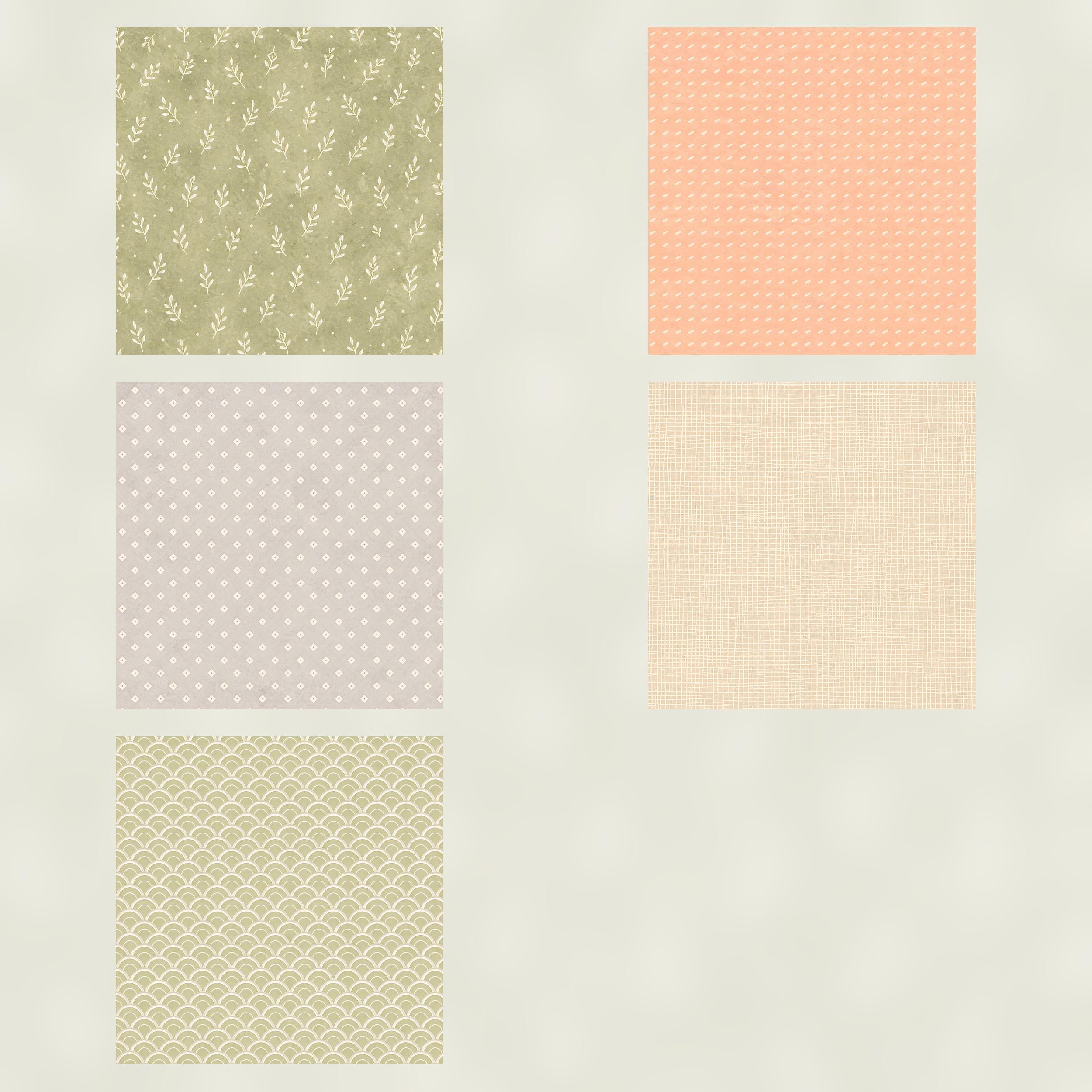 Soft Pastel Watercolor Digital Paper Pack | Scrapbook Patterns (Digital Download) paper preview 4