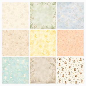 Baby Monkey Safari Watercolor Papers and Die Cuts (Digital Download) preview 2