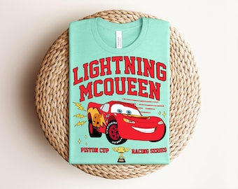 Lightning McQueen Shirt Piston Cup Racing Series Tee Cars Movie Disney Trip 2026 Family Vacation Tee Cute Route 66 Group Matching Shirts