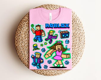 Roblox Gamer Friends Shirt, Video Game Sublimation Design, Kids Block Gaming Shirt Graphic, Gamer Birthday