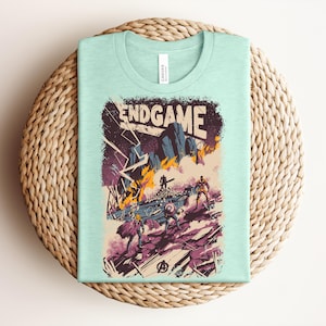 Avengers Endgame Shirt, Retro Superhero Tee, Captain America Thor Iron Man Thanos Graphic, Marvel Fan Gift, Prism Natural Apparel immagine 1