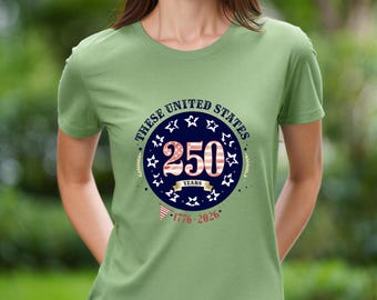 Esta camiseta de los 250 años de Estados Unidos, camiseta del aniversario de EE. UU. (1776-2026), camiseta patriótica con la bandera estadounidense, regalo del 4 de julio