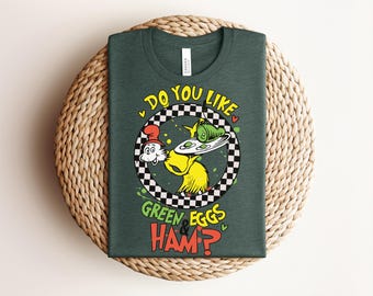 Green Eggs And Ham Shirt, Retro Dr Seuss Teacher Tee, Cute Read Across America T-shirt, Vintage Book Lover School Graphic Apparel