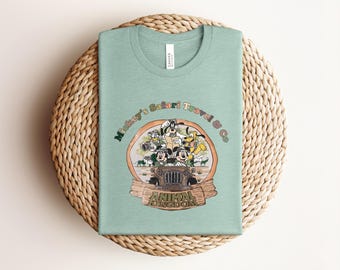 Camiseta Mickey Safari Travel Co, Camiseta Animal Kingdom, Viaje a Disney 2026, Vacaciones familiares, Gráfico retro de Mickey y sus amigos, Avena jaspeada