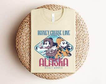 Disney Cruise Line Alaska Shirt Mickey Minnie Disney Wonder Tee Family Vacation Cruise Trip 2026 Matching Group Shirts Natural Tee