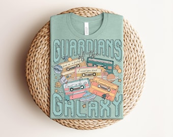 Guardians Of The Galaxy Shirt, Vintage Retro Cassette Tape Tee, Awesome Mix Graphic T-shirt, Cute Epcot Cosmic Rewind Apparel