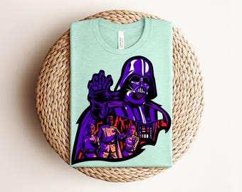 Darth Vader Imperial T-Shirt, Galactic Empire Graphic Tee, Heather Soft Cream Star Wars Shirt, Sith Lord and Officers Fan Top