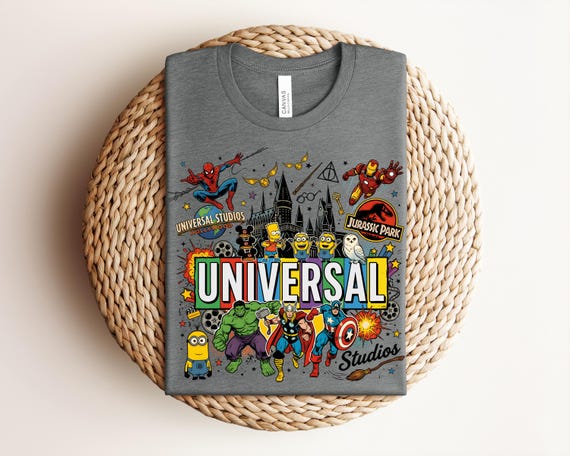Universal Studios Shirt Family Vacation Tee Avengers Spiderman Minions Simpsons Jurassic Park Trip 2026 Matching Group Shirts