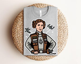 C-3PO and R2-D2 Droids T-Shirt, Star Wars Best Friends Graphic Tee, Heather Silver Robot Squad Shirt, Iconic Galactic Droid Duo Top