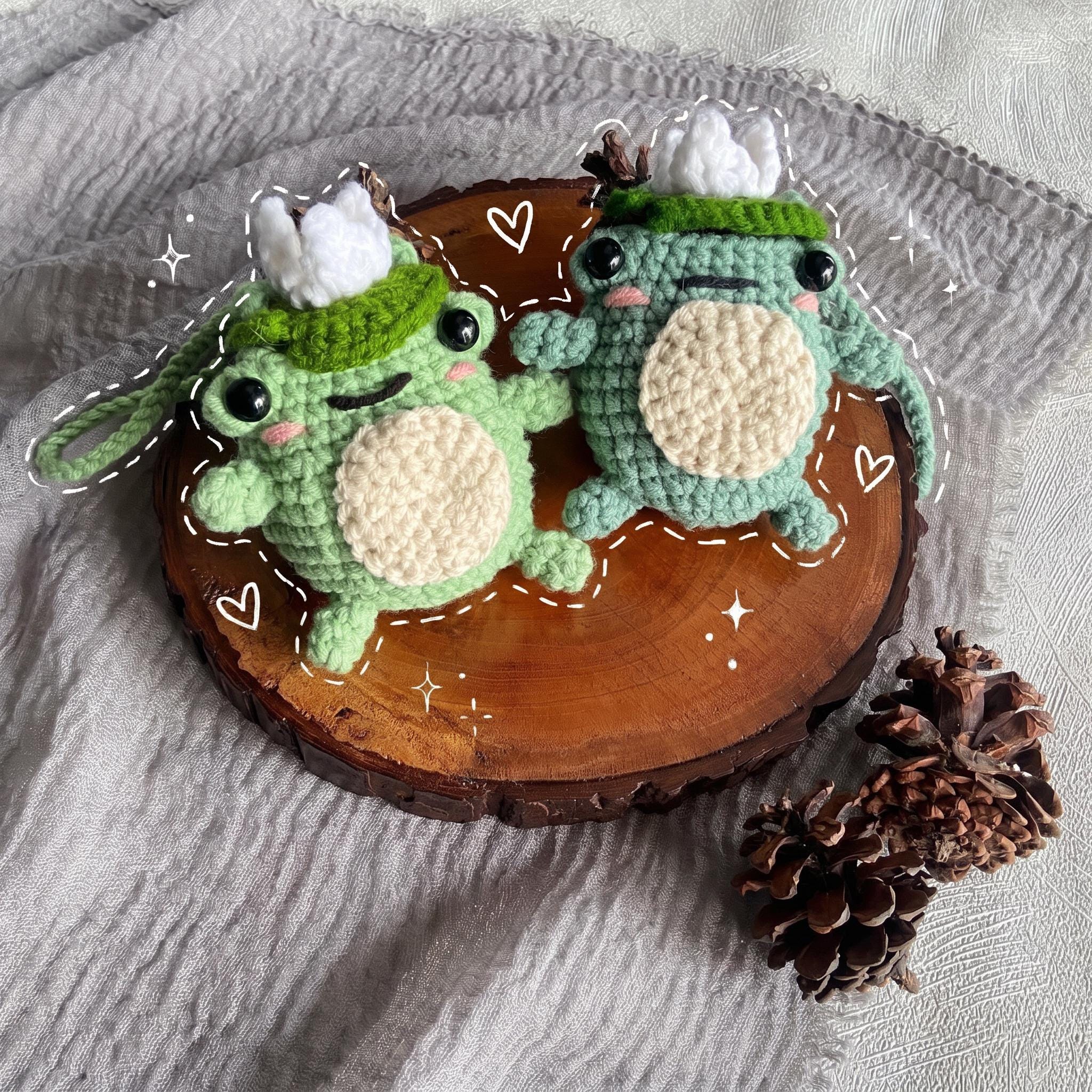 30 Frog Hat Crochet Patterns for Playful Animal Hats, Balaclavas, and Amigurumi Projects 26 Frog Hat AirPods Case Pattern