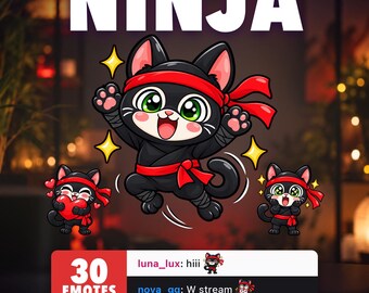 Discord用忍者Twitchエモート｜サブスクライバーバッジ30個パック＋チャンネルポイント