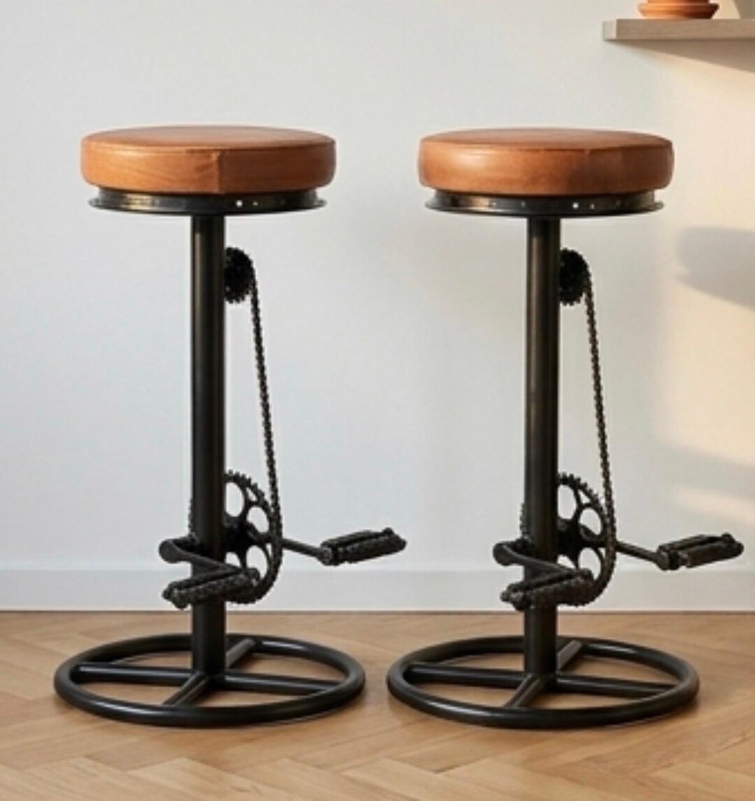 Peddlestool Designs Brown Bar Stools Set of 2 | 29.5