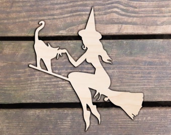 wood witch cutout, wooden witch cutout, Halloween cutout, wood witch shape, wooden witch shape, wood Halloween shape, Halloween shape