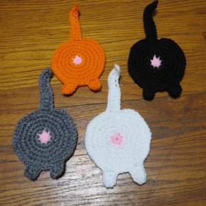 Kitty Butt Coaster, Set of 4, Cat Butt Coaster, Kitty Coaster, Cat Coaster, Butt Coaster, Coaster, Drink Coaster, Kitten Coaster, Cat